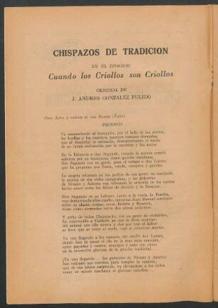 Cuando los criollos son criollos