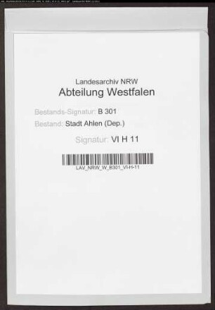 Zeugnis der ehelichen Geburt für Joan Dietrich Molle.
