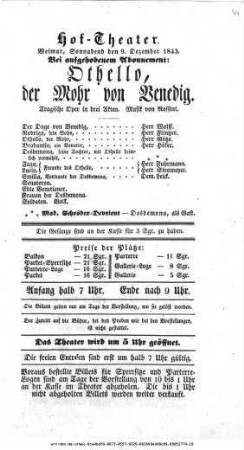 Othello, der Mohr von Venedig