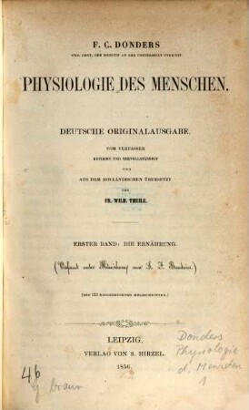 Physiologie des Menschen, 1. Die Ernährung