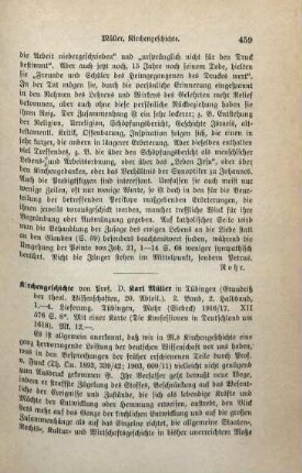 459-461 [Rezension] Müller, Karl Friedrich, Lfg. 1-3