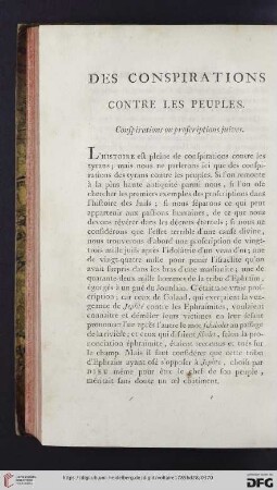 Des conspirations contre les peuples