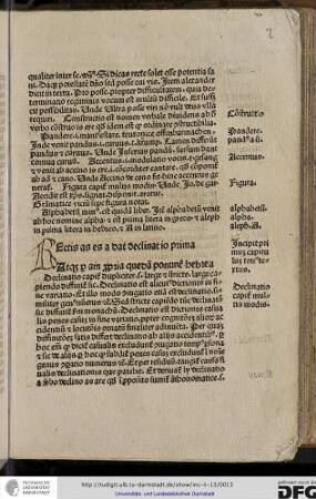 Incipit primum capitulum totius textus