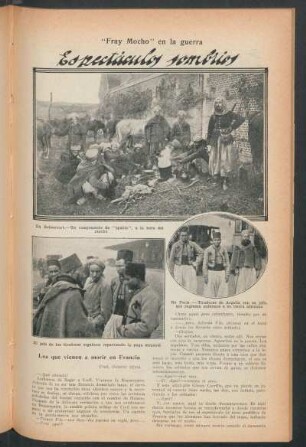 Espectáculos sombríos : "Fray Mocho" en la guerra