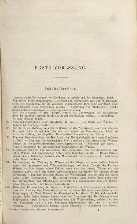 Handbuch der mechanischen Wärmetheorie : mit theilweiser Benutzung von É. Verdet's Théorie mécanique de la chaleur, 1
