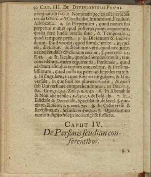 Caput IV. De Personis feudum conferentibus.