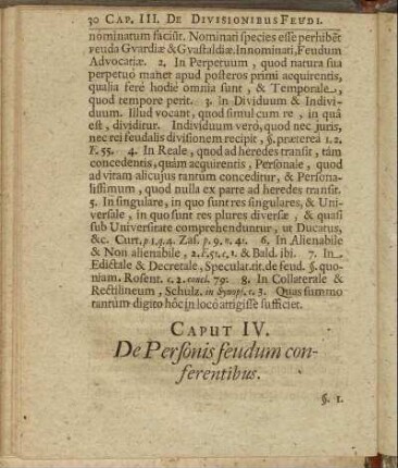 Caput IV. De Personis feudum conferentibus.