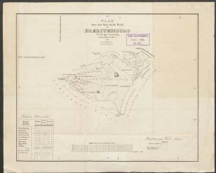 Plan über den Gemeinde-Wald von Ebersteinburg auf dortiger Gemarkung