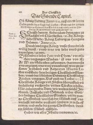 Das Sibende Capitel.