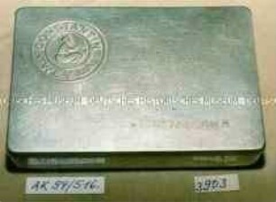 Blechdose für Zigaretten "CONSTANTIN WEYLA 'DEUTSCHE BANK'"