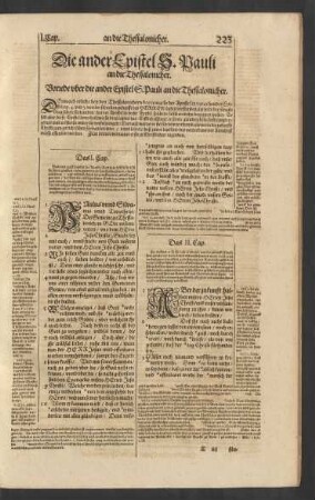 Vorrede ober die ander Epistel S. Pauli an die Thessalonicher.