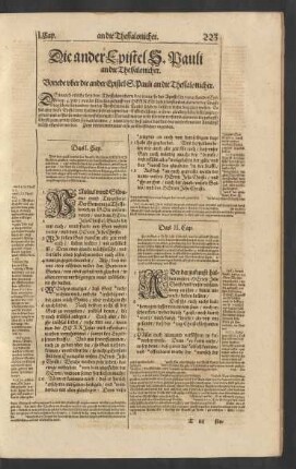 Vorrede ober die ander Epistel S. Pauli an die Thessalonicher.