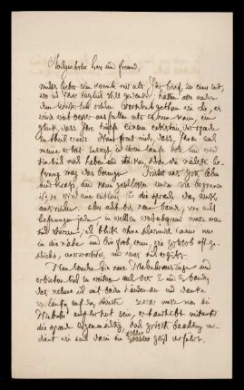Brief von Jacob Grimm an Julius Klee