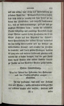 Dritte Unterredung.