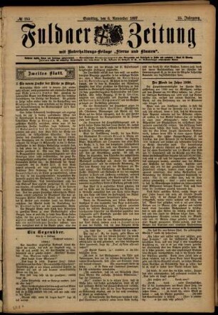Zweite Ausgabe vom Samstag, den 06. November 1897.