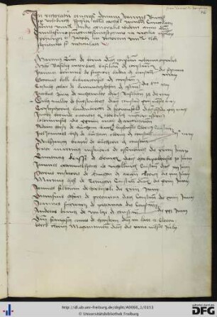 [fol. 76] Rektorat Johannes Buchs und Prorektorat Johannes Brisgoicus 1507