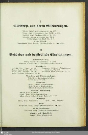 I. NSDAP und deren Gliederungen