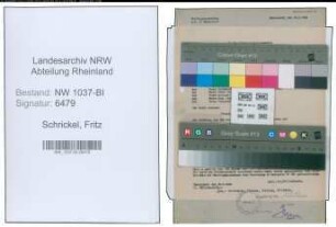 Entnazifizierung Fritz Schrickel , geb. 21.03.1914 (Regierungsinspektor)