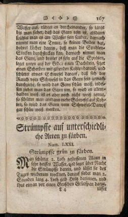 Strümpffe auf unterschiedliche Arten zu färben.