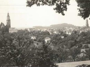 Stadtansicht mit dem Hutberg : Kamenz. Stadtansicht mit dem Hutberg
