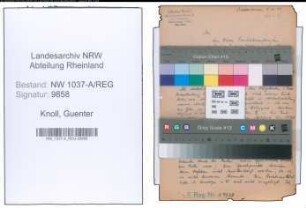Entnazifizierung Guenter Knoll , geb. 00.00.0000 ()