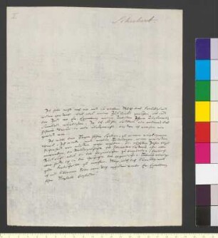 Brief von Schubert, Gotthilf Heinrich an Goethe, Johann Wolfgang von