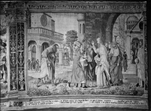 Teppich mit Szenen aus dem Leben des heiligen Saturnin