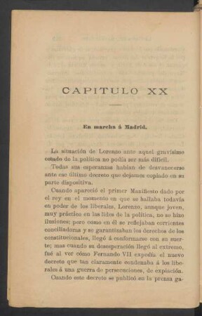 Capítulo XX - En marcha á Madrid.