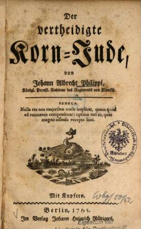 Der vertheidigte Kornjude