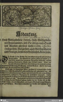 Abdanckung