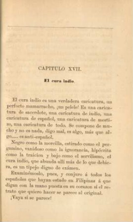 Capitulo XVII. El cura indio