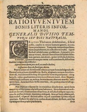 Ratio Methodica, Sev Modvs Ivventvtem Bonis Literis Informandi : In Certas Classes Distribvtvs
