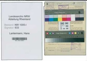 Entnazifizierung Hans Lantermann , geb. 29.07.1908 (Kaufm. Angestellter)