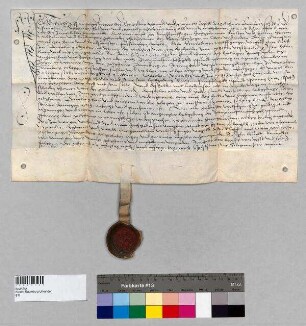 Verwalter Gabriel Gessenberger, Dechant Leonhard und das Kapitel von Baumburg verschreiben auf Befehl der Herzöge Wilhelm [IV.] und Ludwig [X. von Bayern] dem ehemaligen Propst von Baumburg, gegen Verzicht auf die Prälatur, eine jährliche Rente auf Lebenszeit.; S1: Verwalter Gabriel Gessenberger; S2: Kapitel von Baumburg