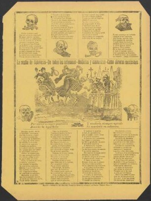 La rumba de Calaveras, de todas las artesanas, modistas y costureras, como obreras mexicanas