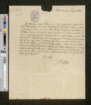 Brief an Otto Speckter
