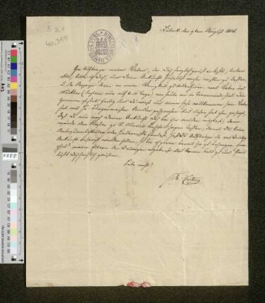 Brief an Otto Speckter