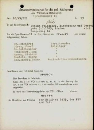 Weinzierl, Johann