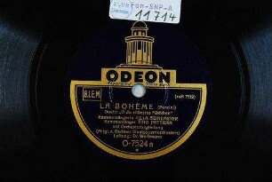 La bohème : Duett: " O du süßestes Mädchen" / (Puccini)