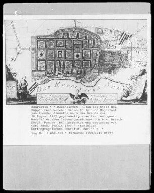 Plan der Stadt Neuruppin