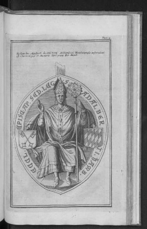 Num. 4. Sigillum hoc Adalberti decimi tertij Archiepiscopi Hamburgensis inserendum est...