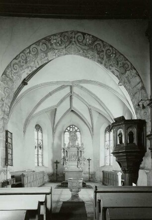 Kanzel mit Evangelisten
