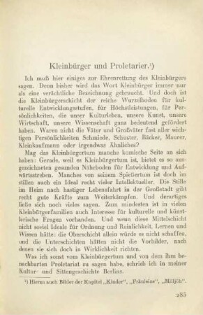 Kleinbürger und Proletarier