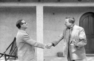 Leonberg: Gerhart Herrmann Mostar und Dr. Emmerich begrüßen sich
