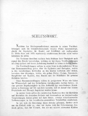 Schlusswort