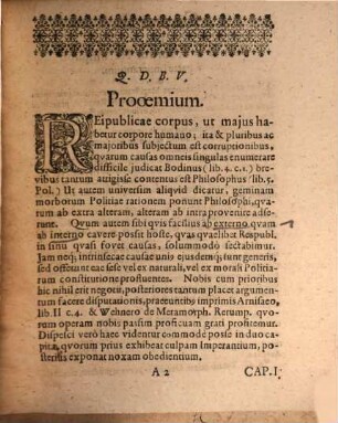 De morborum in republica intestinis ac moralibus causis : disq. hist. pol.