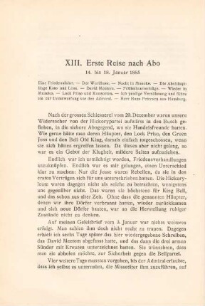 XIII. Erste Reise nach Abo