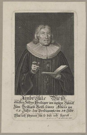 Bildnis des Ambrosius Wirth
