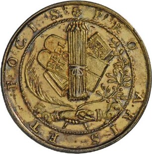 Medaille von Christian Maler auf die konfessionellen Konflikte, um 1620