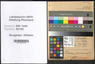 Entnazifizierung Wilhelm Bungarten , geb. 06.02.1895 (Klempner)